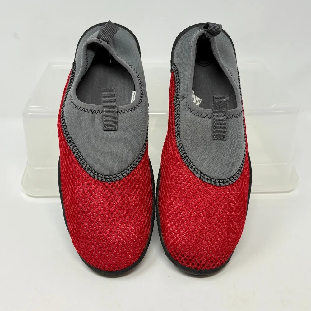 Wonder Nation Water Shoes Kids‎ Size 4 5 Red Gray Youth Aqua Beach Sport Shoes
